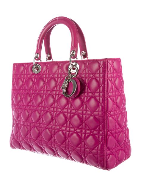 dior lady large|large lady dior bag price.